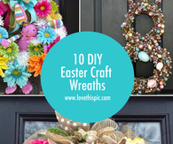 10 DIY Easter Craft Wreaths