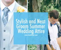 Stylish and Neat Groom Summer Wedding Attire