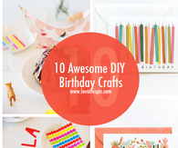 10 Awesome DIY Birthday Crafts