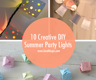 10 Creative DIY Summer Party Lights