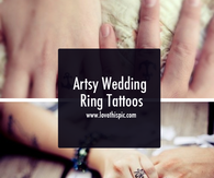 Artsy Wedding Ring Tattoos