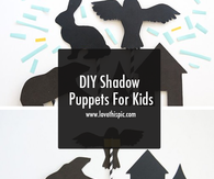DIY Shadow Puppets For Kids