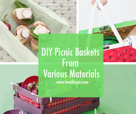 DIY Picnic Baskets From Various Materials