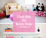 Eclectic Baby Girl Nursery Design