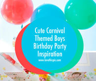 Cute Carnival Themed Boys Birthday Party Inspiration