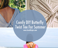 Comfy DIY Butterfly Twist Tee For Summer
