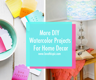 More DIY Watercolor Projects For Home Decor