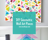 DIY Geometric Wall Art Pieces