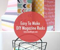Easy To Make DIY Magazine Racks