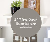 8 DIY State Shaped Decorative Items
