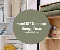 Smart DIY Bathroom Storage Pieces