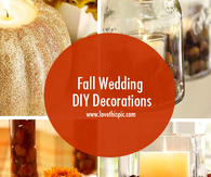 Fall Wedding DIY Decorations