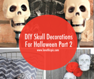 DIY Skull Decorations For Halloween Part 2