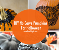 DIY No Carve Pumpkins For Halloween