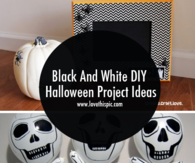 Black And White DIY Halloween Project Ideas
