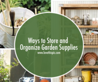 Ways to Store and Organize Garden Supplies