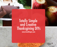 Totally Simple and Creative Thanksgiving DIYs