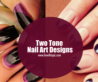 Two Tone Nail Art Designs