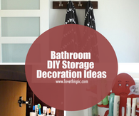 Bathroom DIY Storage Decoration Ideas