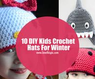 10 DIY Kids Crochet Hats For Winter