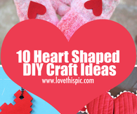 10 Heart Shaped DIY Craft Ideas