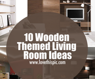 10 Wooden Themed Living Room Ideas