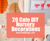 20 Cute DIY Nursery Decorations