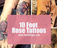 10 Foot Rose Tattoos
