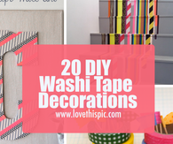 20 DIY Washi Tape Decorations