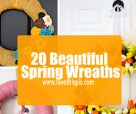 20 Beautiful Spring Wreaths
