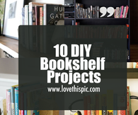 10 DIY Bookshelf Projects