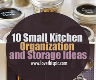 10 Small Kitchen Organization and Storage Ideas