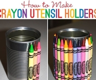 DIY Crayon Utensil Holders