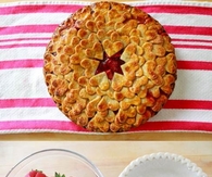 Strawberry Heart Pie on Occasion of Valentines Day