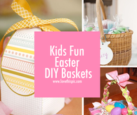 Kids Fun Easter DIY Baskets