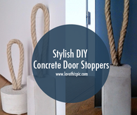 Stylish DIY Concrete Door Stoppers
