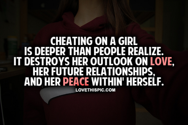 Cheating On A Girl