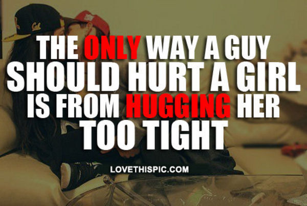 Hugging Her