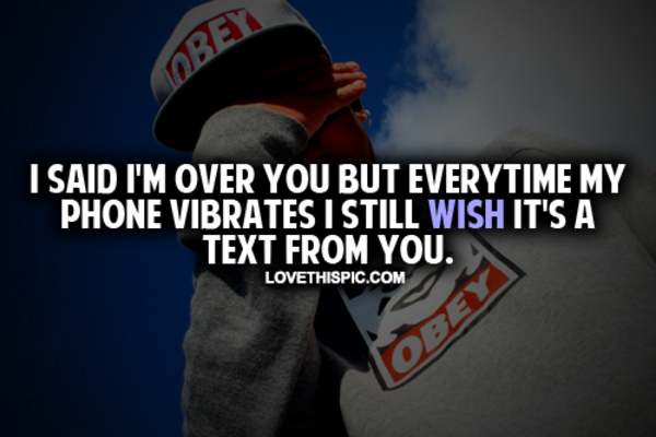 I Said I'm Over You