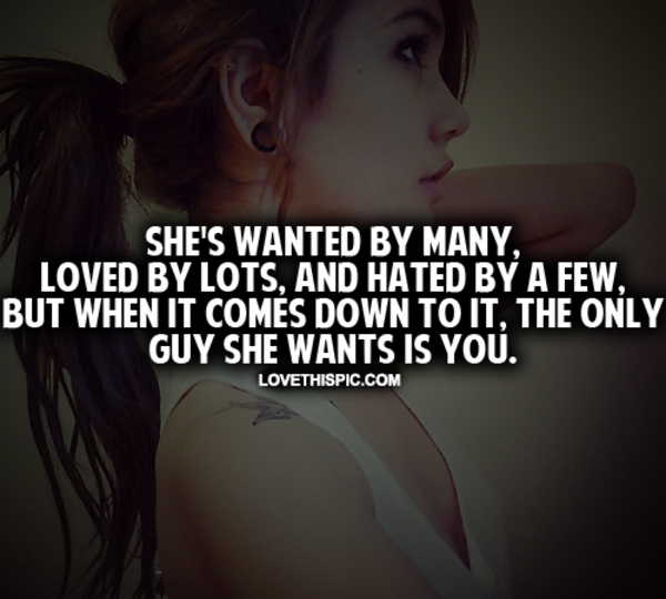 She's Wanted By Many