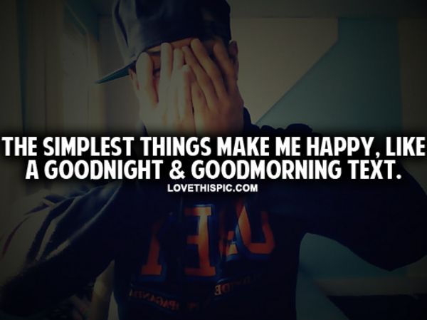 The Simplest Things Make Me Happy