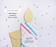 Printable birthday pull card