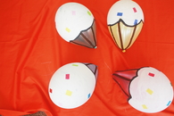 Birthday cupcake balloons