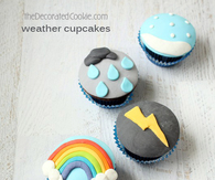 Weather cupcakes