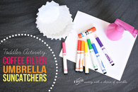 Coffee filter umbrellas