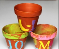 Decorate terra cotta pots