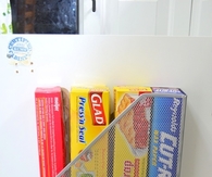 Repurposed magazine rack