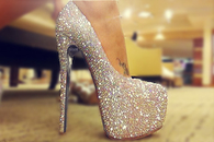 Glittery heels