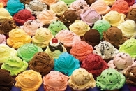 Assortment of ice cream