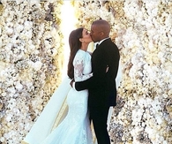 Kimye Wedding Kiss